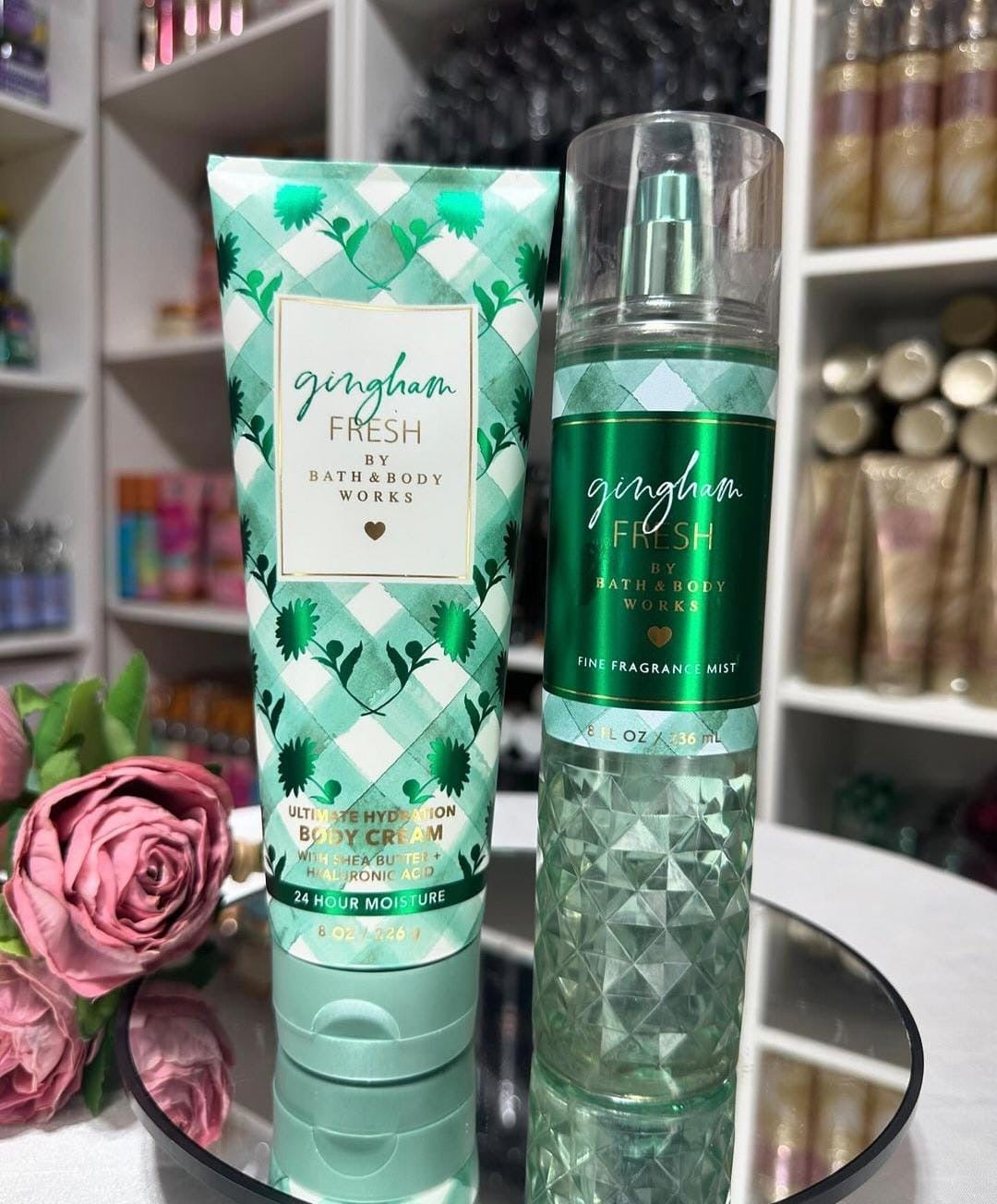 Set Gingham Fresh Bath & Body Works
